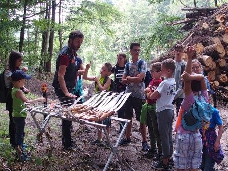 Einweisung beim Bogenschießen Einweisung beim Bogenschießen